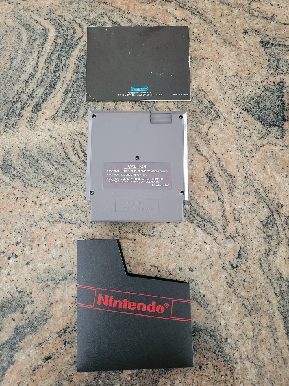 Nintendo (NES): Pro Wrestling Game, Sheath& Manual (Premium - 5 Screw Version).